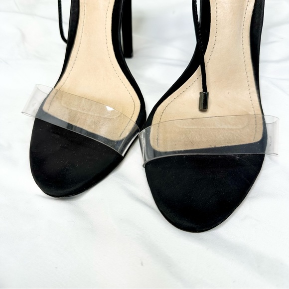 Schutz Josseana suede Clear Strap heels - Picture 14 of 17